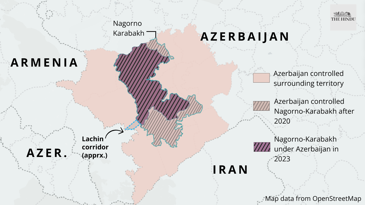 The history and latest developments in the Nagorno-Karabakh conflict  between Azerbaijan and Armenia | Explained - The Hindu